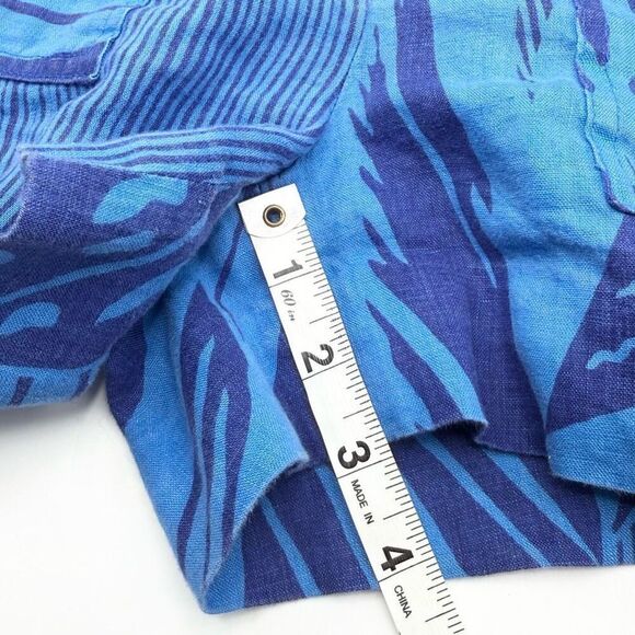 J. Crew Blue Print Linen Chino Shorts - Women’s US 2 - Picture 12 of 12